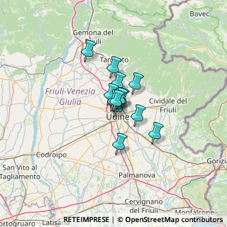 Mappa Via Tiziano Vecellio, 33100 Udine UD, Italia (6.48385)