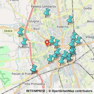 Mappa Via A. Commessatti, 33100 Udine UD, Italia (2.0645)