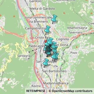 Mappa Galleria Partigiani, 38122 Trento TN, Italia (0.83333)