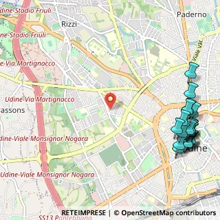 Mappa Via Gian Battista Natolini, 33100 Udine UD, Italia (1.565)
