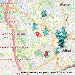 Mappa Via Gian Battista Natolini, 33100 Udine UD, Italia (1.226)