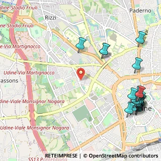 Mappa Via Gian Battista Natolini, 33100 Udine UD, Italia (1.498)