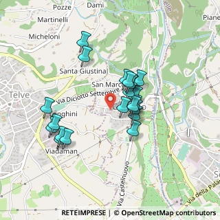 Mappa Via Nuova, 38050 Carzano TN, Italia (0.3619)