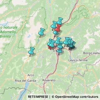 Mappa Via di Mura, 38100 Trento TN, Italia (9.89176)