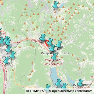 Mappa Ponte Regio, 38057 Pergine Valsugana TN, Italia (5.4405)