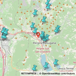 Mappa Ponte Regio, 38057 Pergine Valsugana TN, Italia (4.995)