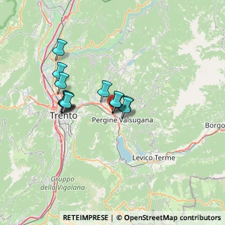 Mappa Via Ponte Regio, 38057 Pergine Valsugana TN, Italia (5.29857)
