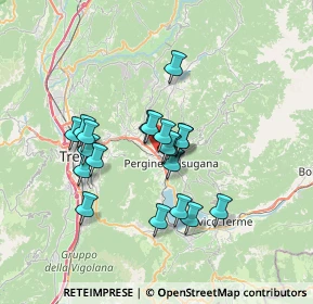 Mappa Località Ponte Regio, 38057 Pergine Valsugana TN, Italia (5.498)