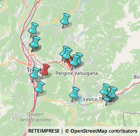 Mappa Località Ponte Regio, 38057 Pergine Valsugana TN, Italia (7.49563)