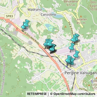 Mappa Ponte Regio, 38057 Pergine Valsugana TN, Italia (0.6695)
