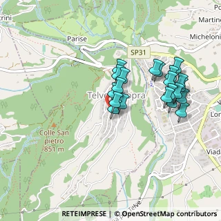 Mappa Via S. Giovanni Bosco, 38050 Telve di Sopra TN, Italia (0.42857)