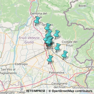 Mappa Viale Cadore, 33100 Udine UD, Italia (6.51)