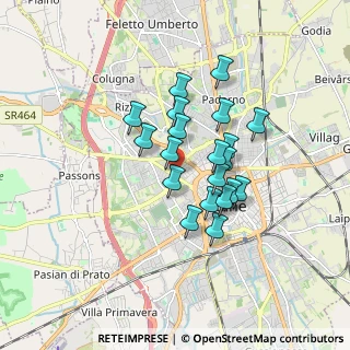Mappa Viale Cadore, 33100 Udine UD, Italia (1.308)