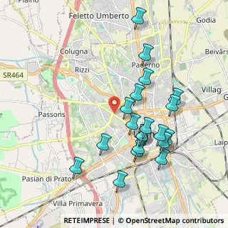 Mappa Viale Cadore, 33100 Udine UD, Italia (1.91)