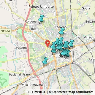 Mappa Viale Cadore, 33100 Udine UD, Italia (1.39333)