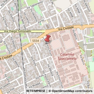 Mappa Via Enrico Fruch, 9, 33100 Udine, Udine (Friuli-Venezia Giulia)