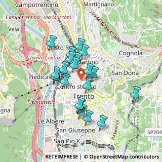 Mappa Piazzetta Bruno Lunelli, 38122 Trento TN, Italia (0.71)