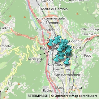 Mappa Via Verruca, 38122 Trento TN, Italia (1.1795)