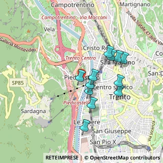 Mappa Via Verruca, 38122 Trento TN, Italia (0.765)