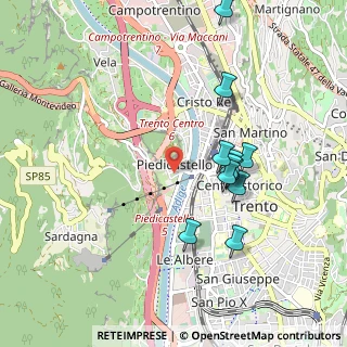 Mappa Via Verruca, 38122 Trento TN, Italia (0.9)