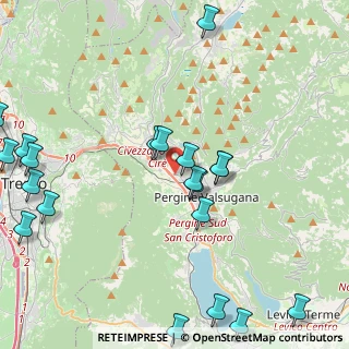 Mappa Località Fratte, 38057 Pergine Valsugana TN, Italia (5.4285)