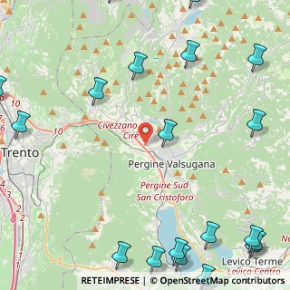 Mappa Loc. Ponte Regio, 38057 Pergine Valsugana TN, Italia (7.204)