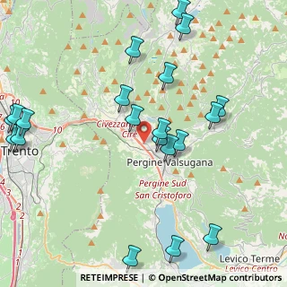 Mappa Loc. Ponte Regio, 38057 Pergine Valsugana TN, Italia (4.9965)