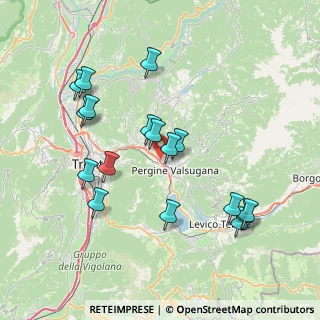 Mappa Località Fratte, 38057 Pergine Valsugana TN, Italia (7.69)