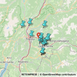 Mappa Località Fratte, 38057 Pergine Valsugana TN, Italia (9.57267)