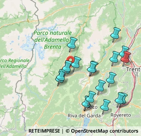 Mappa Via Zandonai, 38070 Montagne TN, Italia (15.6795)
