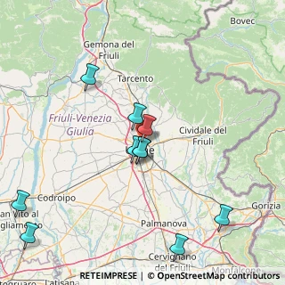 Mappa Via Monte Grappa, 33010 Udine UD, Italia (21.84167)