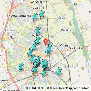 Mappa Via Monte Grappa, 33010 Udine UD, Italia (2.1635)