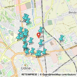 Mappa Via Monte Grappa, 33010 Udine UD, Italia (0.9515)