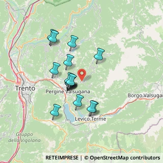 Mappa Piazza Generale Albino Petrini, 38057 Pergine Valsugana TN, Italia (5.68235)