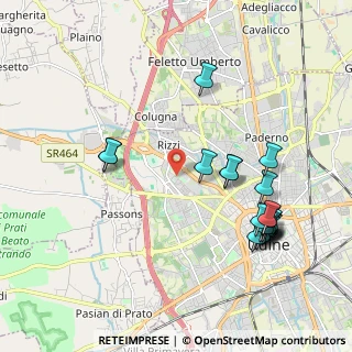 Mappa Via Valbruna, 33100 Udine UD, Italia (2.2075)