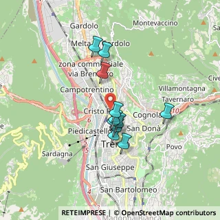 Mappa Via del Brennero, 38122 Trento TN, Italia (1.31636)