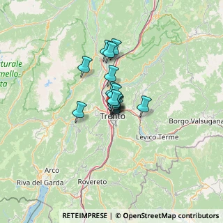 Mappa Via del Brennero, 38122 Trento TN, Italia (6.52933)