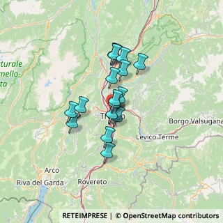 Mappa Via del Brennero, 38122 Trento TN, Italia (9.25222)