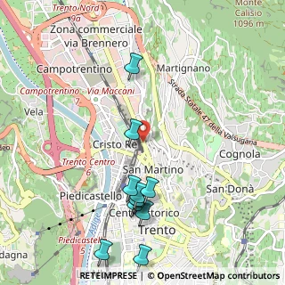 Mappa Via del Brennero, 38122 Trento TN, Italia (1.13909)