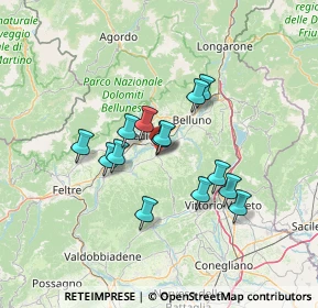 Mappa Via Frontin, 32026 Trichiana BL, Italia (10.67)