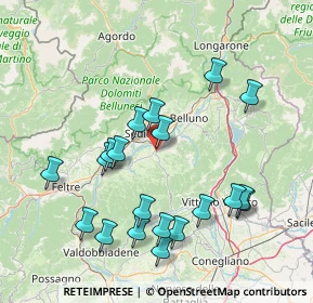 Mappa Via Frontin, 32026 Trichiana BL, Italia (15.9465)