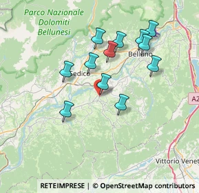 Mappa Via Frontin, 32026 Trichiana BL, Italia (6.52333)