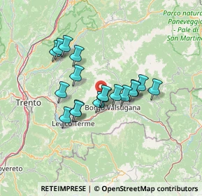 Mappa Loc. Desene, 38050 Ronchi Valsugana TN, Italia (10.62333)