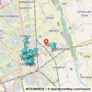 Mappa Via Niva de Ponti, 33100 Udine UD, Italia (2.08182)