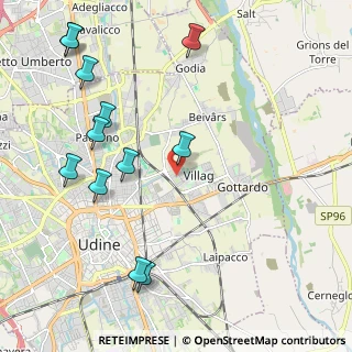 Mappa Via Niva de Ponti, 33100 Udine UD, Italia (2.51417)