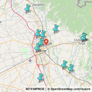 Mappa Via Niva de Ponti, 33100 Udine UD, Italia (8.94)