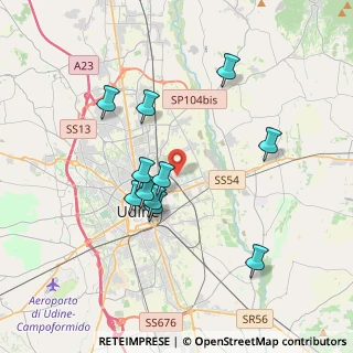 Mappa Via Niva de Ponti, 33100 Udine UD, Italia (3.29545)