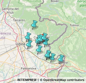 Mappa Strada Braide, 33043 Cividale del Friuli UD, Italia (9.84154)