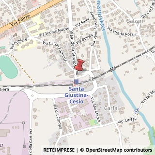 Mappa Piazza Stazione, 1, 32035 Santa Giustina, Belluno (Veneto)