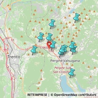 Mappa Via al Dos de la Roda, 38057 Civezzano TN, Italia (3.15583)